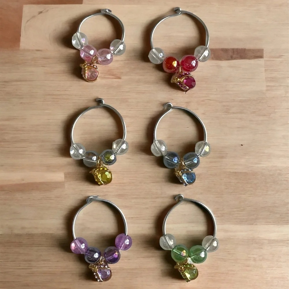 146 Ladybug 🐞 Wine Glass Charms